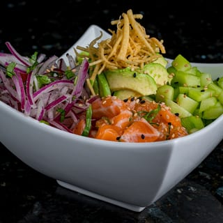 Salmon Avocado Poke Bowl